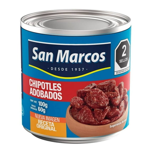 Chiles chipotles San Marcos adobados 100 g