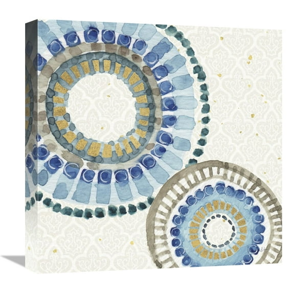 Global Gallery's 'Indigold XVI' By Lisa Audit Stretched Canvas Wall Art