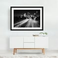 thumbnail image 2 of Freedom Parkway Traffic B&W - Atlanta Georgia Photography Black and White City Skyline Nightlife Street Photography Architecture Night Sky Black Framed Wall Art Print 5 x 7 inches, 2 of 4