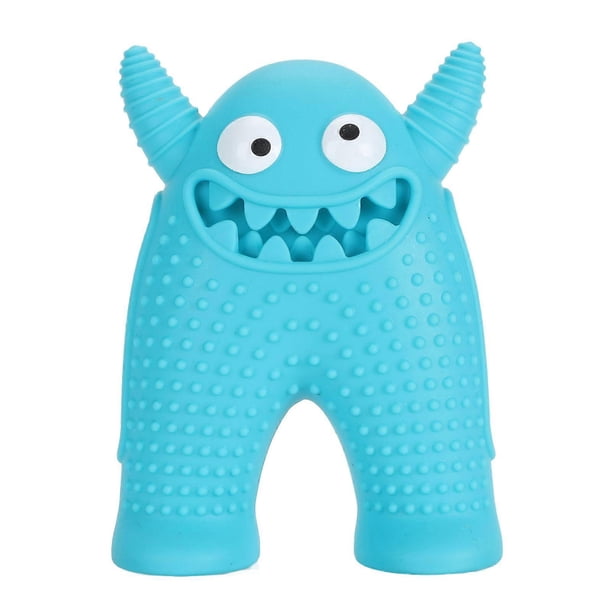 Cute Little Monsters Pet Chewing Toy Bite Resistant Soft Rubber Dog Chew Toy Interactive Squeaky Toy for Teeth Grinding