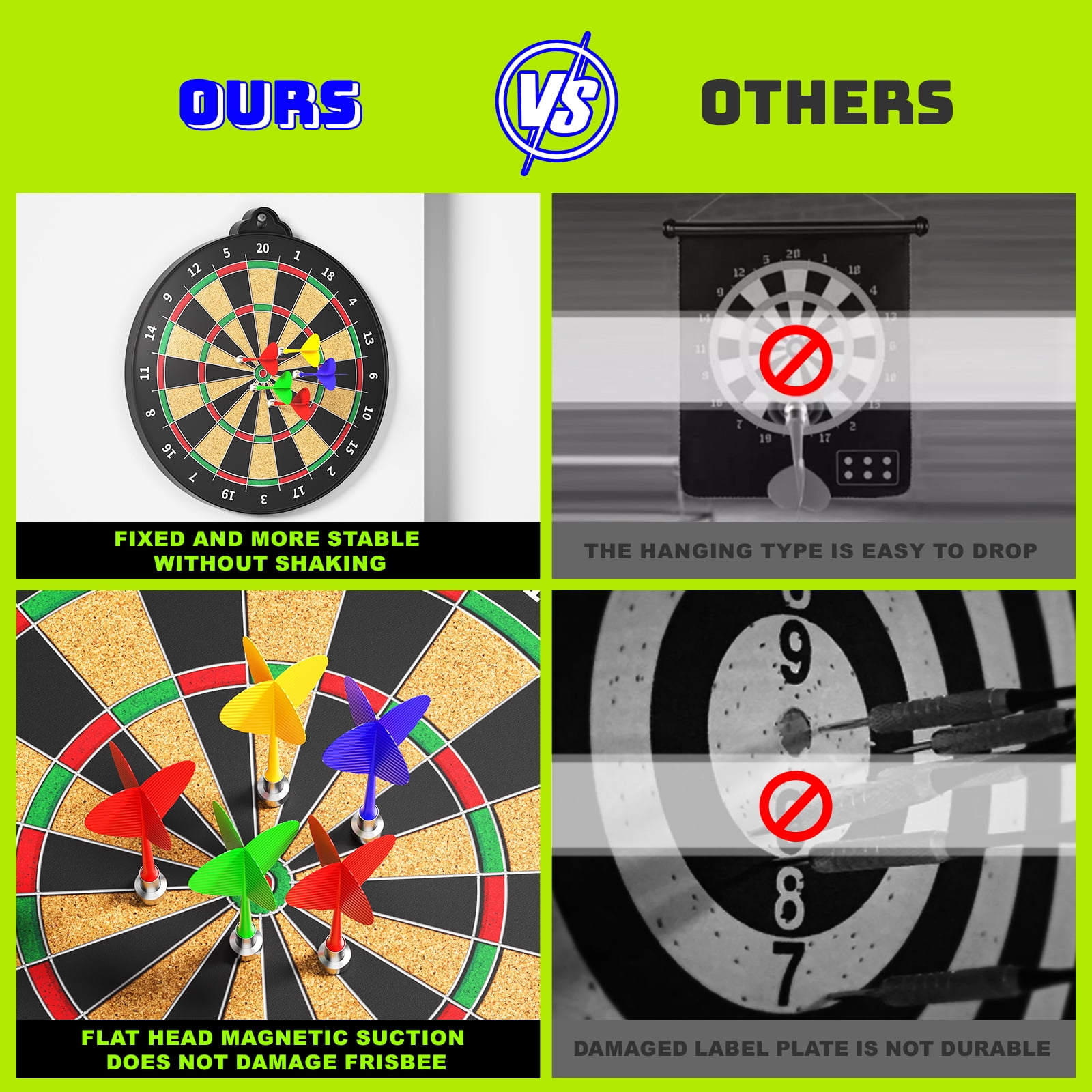 Magnetic Dart Board - 12pcs Magnetic Darts- Excellent Indoor Game and Party Games- Gifts for 5-12 Year Old Boy Kids