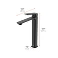 thumbnail image 2 of Elegant Kitchen & Bath FAV-1005MBK Lena Single Hole Single Handle Bathroom Faucet, Matte Black, 2 of 10