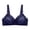 Blue, variant on 2 Pack Womens Bras No Underwire Wide Band Four Hook Closure Jacquard Bralette Underwear,Black,XXL