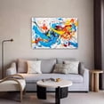 thumbnail image 5 of colorful modern abstract artwork painting Poster Decorative Painting Canvas Wall Art Living Room Posters Bedroom Painting,Frame-style,16x24inch(40x60cm), 5 of 8