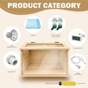 Chicken brooder Box,Chick brooder,brooder Box for Chicks,Small Chicken coop,Baby Chicken Supplies,Chick brooder Box,Quail cage,Quail coop,Measures Approximately 16 X 12 X 12 inches