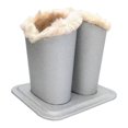 thumbnail image 2 of Eyeglasses Holder Stand Eye Glass Organizer PU Leather with Plush Lining for Home Office Desk Nightstand Men Women, 2 of 9
