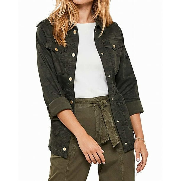 Mint Velvet Womens Gwen Jacket Military Utility Camo 4