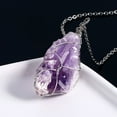 thumbnail image 7 of Lancharmed White Gold Plateds To My Daughter Necklace Natural Stone Purple Crystal Necklace Mother Gifts, 7 of 7