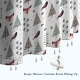 thumbnail image 6 of Christmas Forest Pattern Shower Curtain 84"x72" ,Bathroom Decorative Shower Curtains Set with 12 Hooks,Modern Waterproof Washable Shower Curtain, 6 of 6