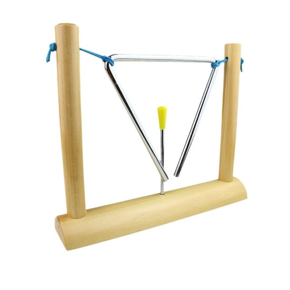 hengtong Children Percussion Triangle Musical Triangle with Stand for Party Preschool