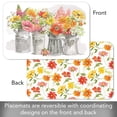 thumbnail image 4 of CounterArt "Farmhouse Floral" 4-Pack Reversible Flexible Plastic Tabletop Placemats, 4 of 8