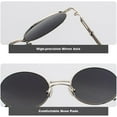 thumbnail image 6 of Steampunk Sunglasses Men's Retro Sunglasses Metal Gold Frame Black Oval Sunglasses Gafas de Sol UV400, 6 of 6