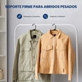 thumbnail image 4 of Ganchos de Plastico Premium SereneLife, Antideslizantes, Ahorradores de Espacio, Duraderos y Resistentes, para Camisas, Suéteres, Sudaderas, Abrigos, Pantalones y Vestidos, Negro, Pack 150, 4 of 7