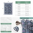thumbnail image 6 of Navy Blue Floral Boho Tie Up Curtains 45 Inches Long, Kitchen Window Curtains Over Sink, Ethnic Tribe Abstract Art Flower Small Window Curtains Shade Balloon Curtains Valances for Bedroom 34"x45", 6 of 8