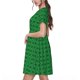 thumbnail image 2 of Easygdp Green St. Patrick’s day para Vestido Transpirable de Mujer, Vestido Suelto de Manga Corta con Pliegues y Bolsillos para el Verano, 2 of 6