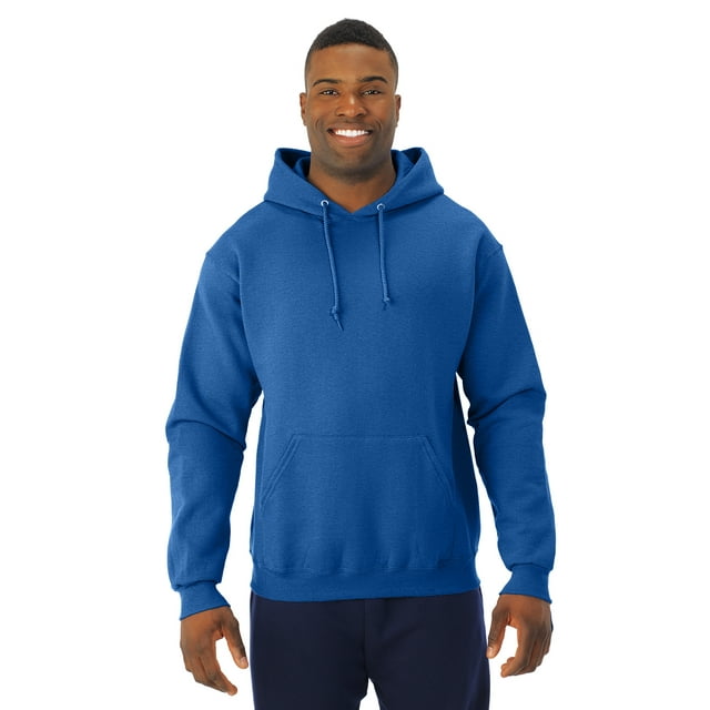 Jerzees Mens NuBlend Pull Over Hooded Sweatshirt, 3X, Vintage Heather Blue