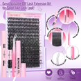 thumbnail image 2 of Kit de extensión de pestañas Yawamica DIY Lash, 300 unidades, racimos de 10 a 20 mm, 2 of 7