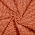 Rust Orange Color Cloth Manfei Rust Tartan 100% Cotton Fabric 2 Yards, Orange Plaid Sewing ...