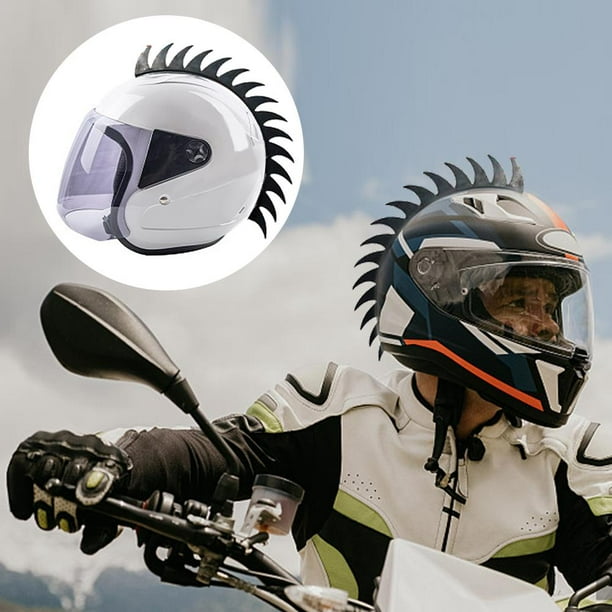 cool motorcycle helmets with mohawks Helmet Mohawk - Blue And White Motorcycle NOT included Motorcycle Helmet Mohawk - Blue,