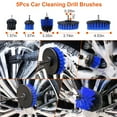thumbnail image 4 of Moclever 26Pcs Car Detailing Brush Kit, Drill Brush Set Car Buffing Sponge Pads Kit for Cleaning Automobile Interior Exterior Wheels Dashboard, Blue, 4 of 12