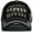 Black, variant on Happy Camper Fueled By Alcohol Vintage Distressed Washed Baseball Cap Hat Mens Womens Unisex