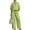 29# Green, variant on Women’s 2 Piece Cotton Linen Set, Half Sleeve Zipper Top and Wide Leg Pants 2026 Casual ummer Matching Outfit White XL