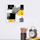 thumbnail image 2 of Reloj de pared Biudunm silencioso que no hace tictac, abstracto, geométrico, minimalista, cuadrado, rústico, decoración de pared (12 pulgadas), 2 of 8
