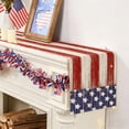 thumbnail image 6 of American Flag Stars and Stripes 4th of July Table Runner, Red White Blue Decorative Runner, Memorial Day Dining Table Independence Day Decor Accessories for Home Party Supplies, 13x47 Inch, 6 of 6