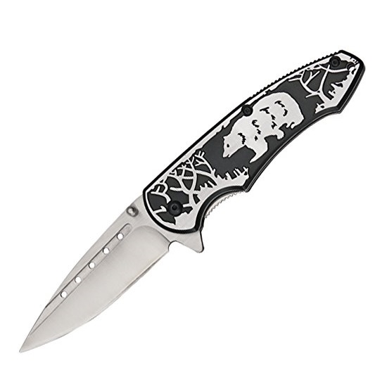 FOLDING POCKET KNIFE Rite Edge Mini Small Slim Silver Key Chain