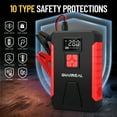 thumbnail image 2 of 13000A/12000A/11000A/10000A Peak 12V Portable Car Jump Starter, 12V Car Battery Charger, Car Jump Starter with Air Compressor, Jump Starter Para, Car Accessories Tools, LED Light, Battery Charger, 2 of 15