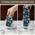 thumbnail image 6 of 4 Pcs Funny Kitchen Towels,Dark Blue Christmas Snowflake Pattern Microfiber Dish Towels,Kitchen Tea Towels,Kitchen Towel Set (18" X 26"), 6 of 7