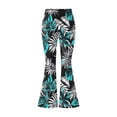 thumbnail image 7 of Xdegoge Boho Floral Bell Bottom Pants for Women Elastic High Waist Flared Leggings Vintage Botanical Print Wide Leg Trousers Casual Comfy Yoga Workout Bottoms, 7 of 7