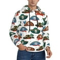 thumbnail image 2 of Lsque Pirate Hats Pattern Casual Men's Hoodie,Hooded Sweatshirt with Kangaroo Pocket,Pullover Hoodie-4X-Large, 2 of 7