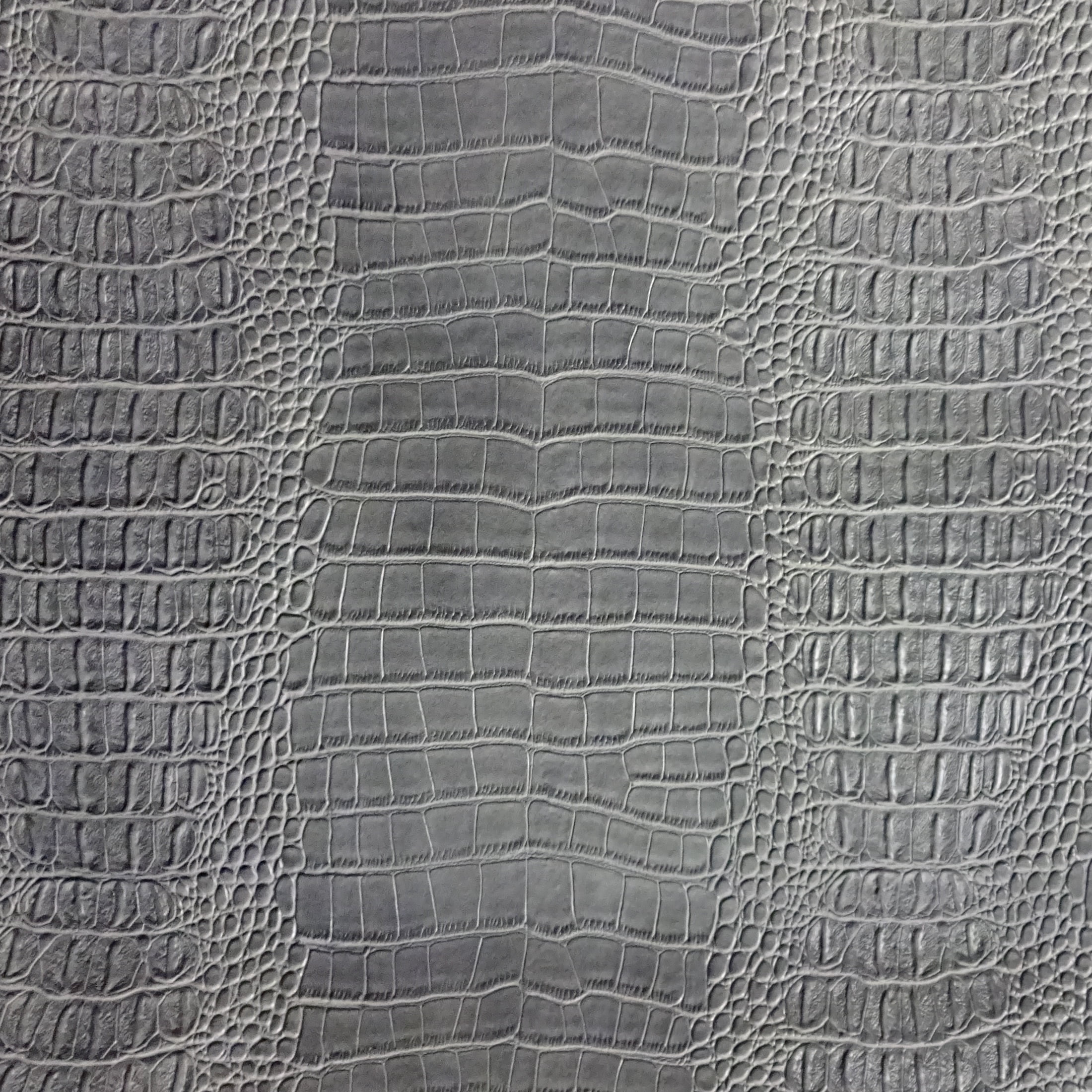 Faux Leather Fabric By The Yard Grey, Crocodile Leather Fabric