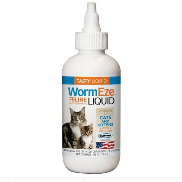 Wormeze Feline Liquid Wormer For Cats Kittens Up To 6 Weeks With