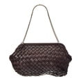 thumbnail image 2 of Isabella Rossetti Quincy Hand Woven Leather Clutch, Brown, 2 of 4
