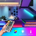 thumbnail image 4 of LED Strip Lights Kit, 32.8ft Dimmable RGB LED Light Strips, Color Changing Light Strip with Remote Control, 12V Power Supply for Kitchen, Bedroom and More, Waterproof, 4 of 7