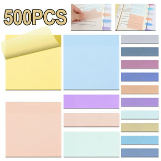 BAYTORY 700 Sheets Pastel Round Transparent Sticky Notes, Cute Clear  Waterproof See Through Memo Pad, Self-Adhesive Translucent Index Tabs for