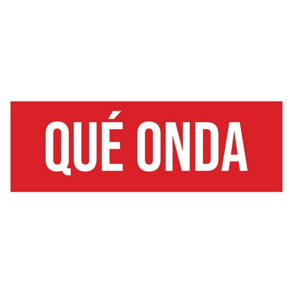 Signs ByLITA Basic Qué onda Sign (Red) - Large