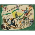thumbnail image 2 of Wassily Kandinsky 24x19 Black Ornate Framed Double Matted Museum Art Print Titled: Design for 'Green Rand' (Study for ‘Green Border’) (1919), 2 of 5