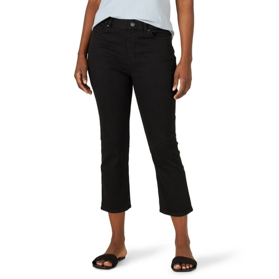 Lee Women's Sculpting High Rise Slim Fit 25" Cropped Jeans