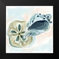 thumbnail image 2 of Vess, June Erica 12x12 Black Modern Framed Museum Art Print Titled - Shell Melody I, 2 of 5