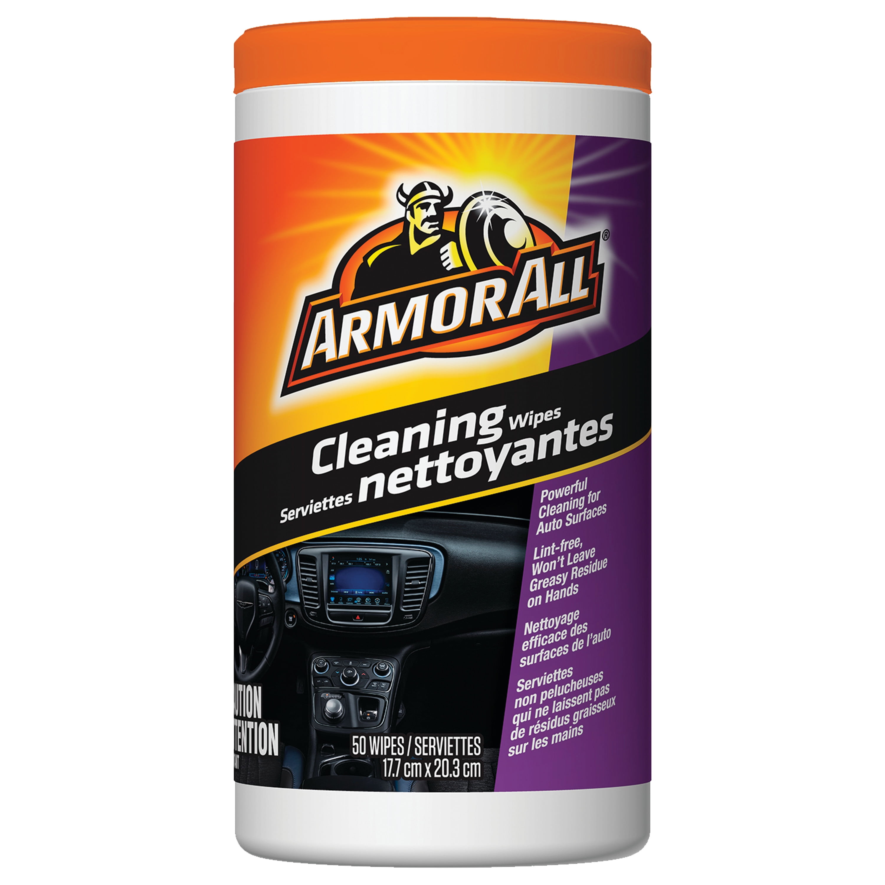 Armor All Multi Purpose Automotive Cleaning Wipes (50 Count) for
