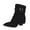 Black, variant on Women's Ankle Boots, Square Toe Chunky Heel Short Booties Fall Winter Dressy Casual Comfy Ladies Shoes
