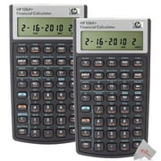 Two Pck HP 10bII+ Financial Calculator Black