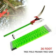 26 Ft Tree Pole Pruner Tree Saw,Extendable Branch Cutter Trimmer Pruning Shear