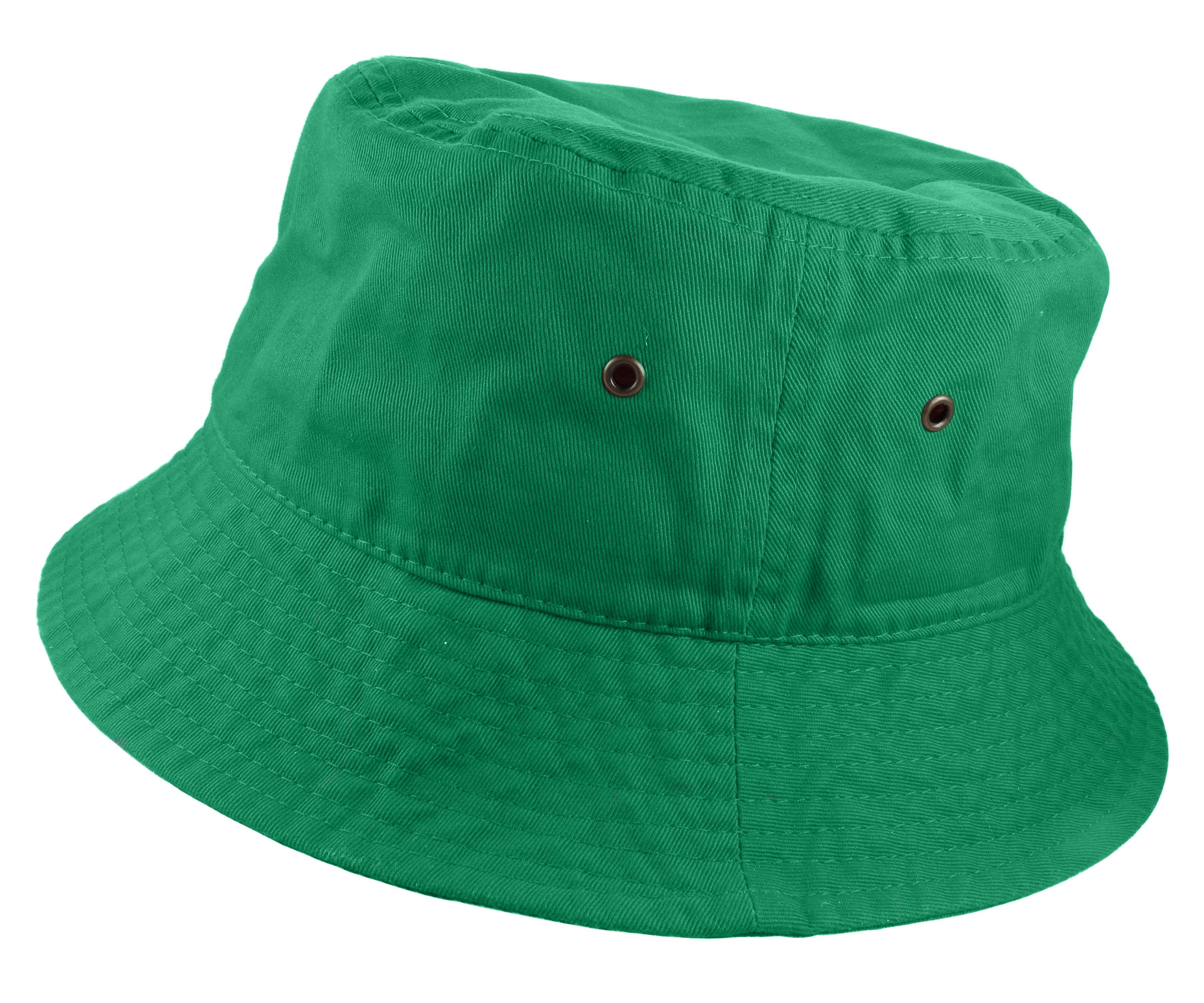 Neon green bucket hat