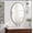Silver, variant on Iron Art Oval Retro Mirror, Antique Effect, Wall Hanging, Suitable For Bathroom, Bedroom, Living Room