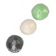 thumbnail image 1 of 3pcs Konjac Facial Sponge Set Exfoliating Half Round Konjac Wash Face Flutter for Cleansing Black White Green, 1 of 5