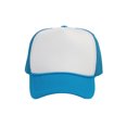 thumbnail image 2 of Top Headwear 12 Pack Dozen Men's Plain Trucker Mesh Cap Blank Hats White/Aqua, 2 of 4